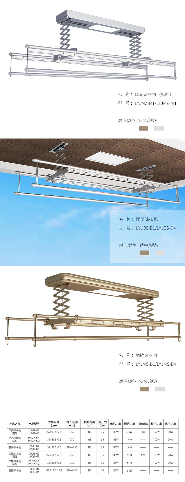 聯邦尚品道集成吊頂 晾衣機