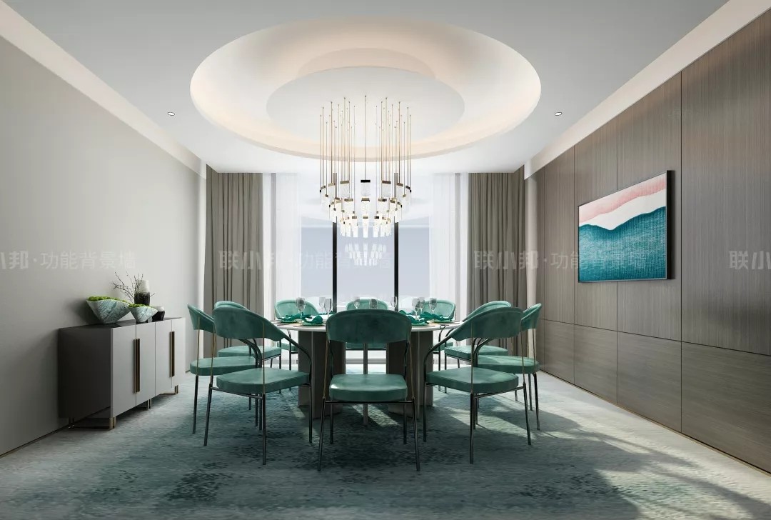 源木實心墻板 工裝效果圖