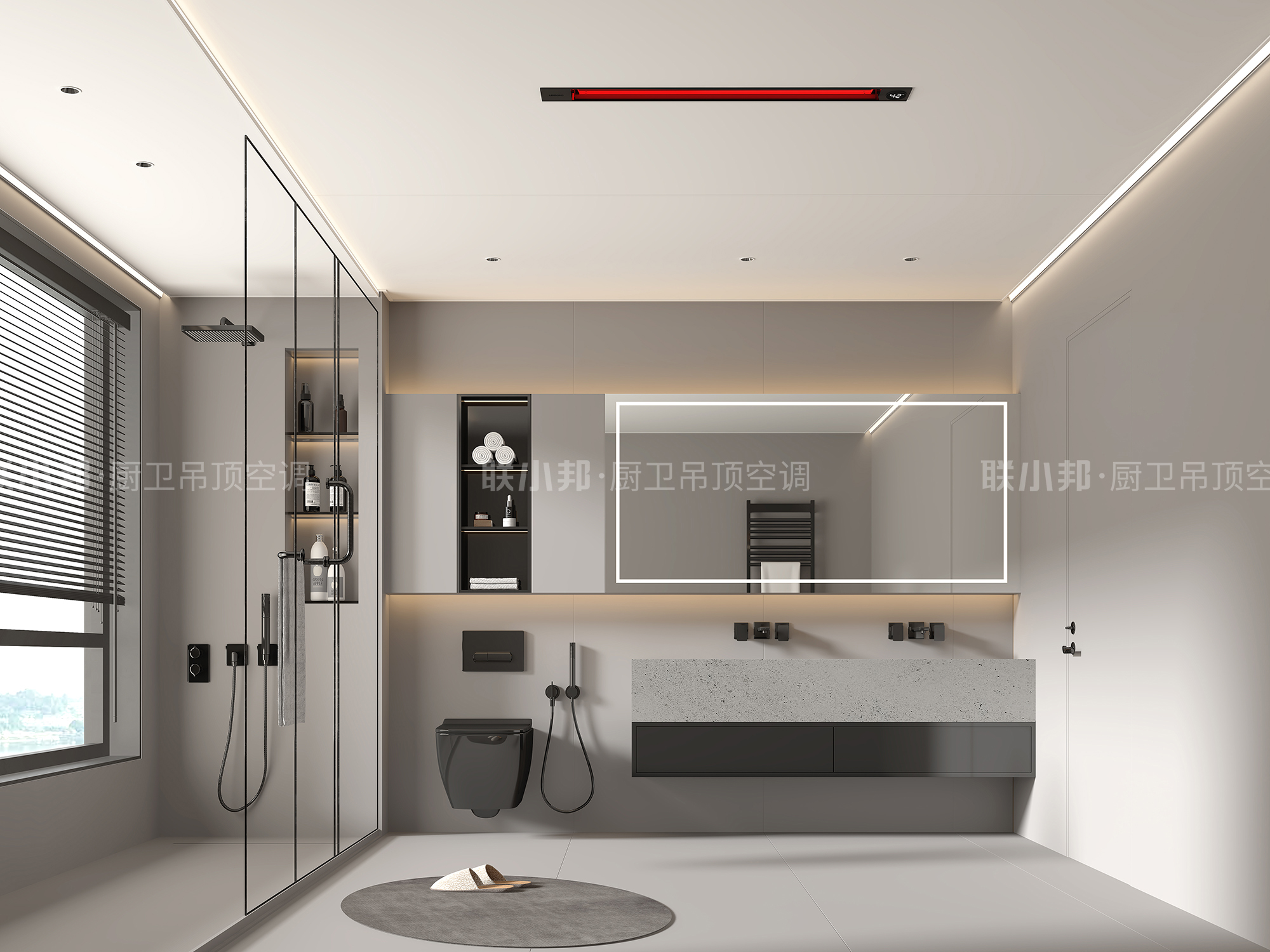 聯(lián)小邦線性浴室暖空調(diào)