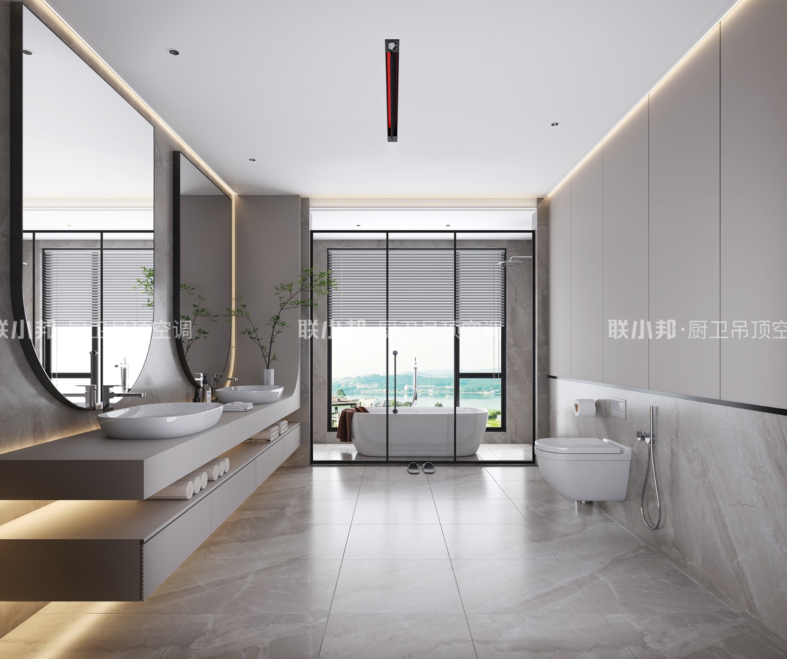 聯(lián)小邦線性浴室暖空調(diào)